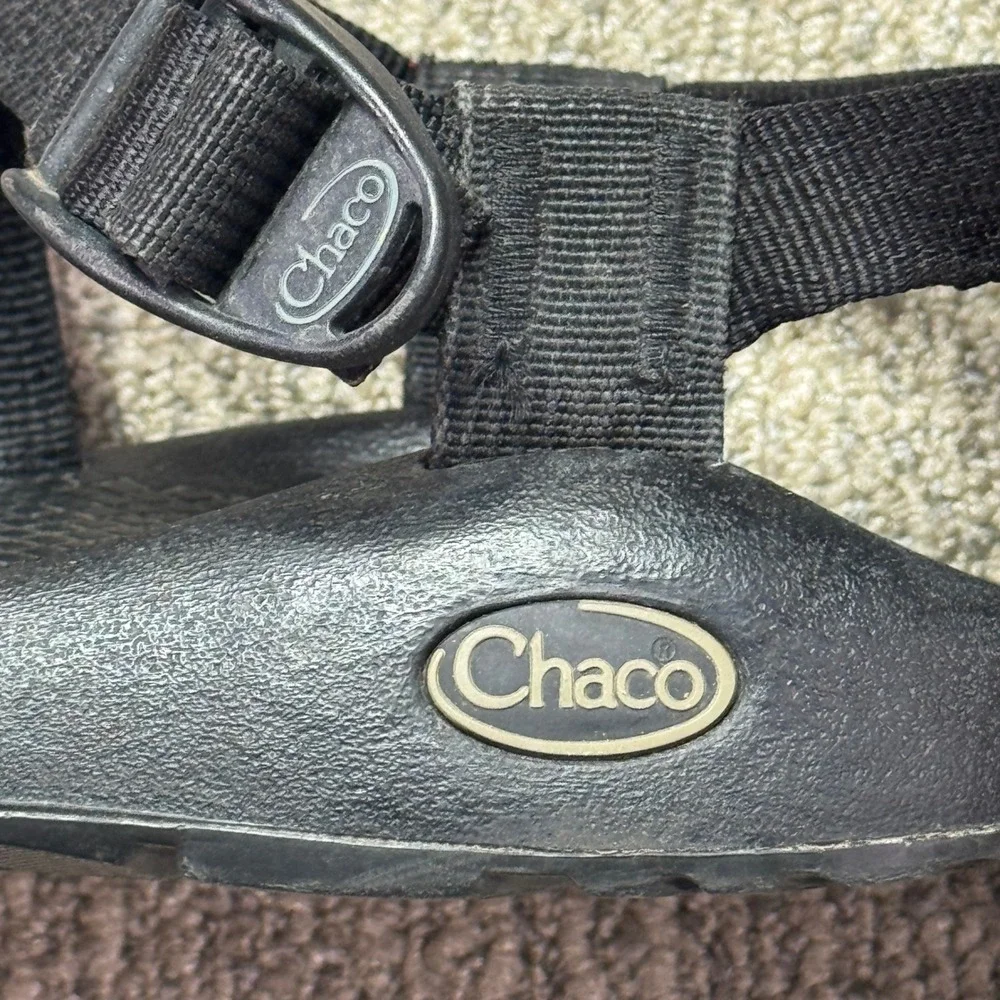 Chaco Z/1 Classic Women Sport Sandals Solid‎ Black Adjustable Straps Size 6